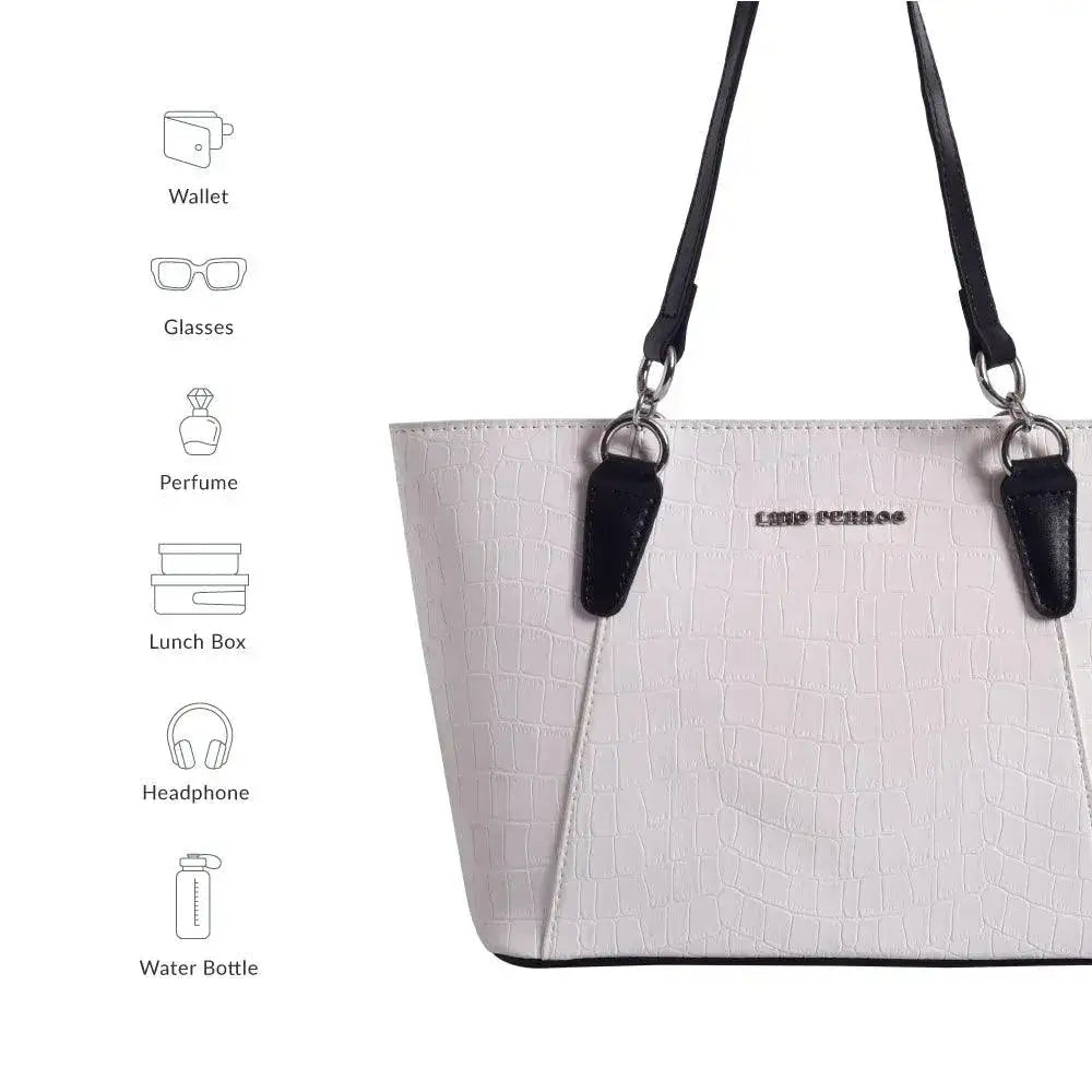 Avril Exquisite Off White Tote Bag - Lino Perros