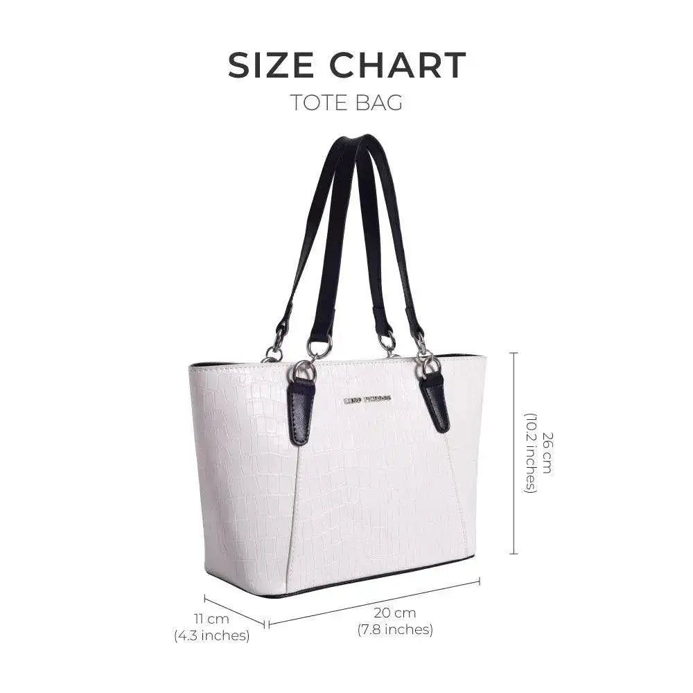 Avril Exquisite Off White Tote Bag - Lino Perros