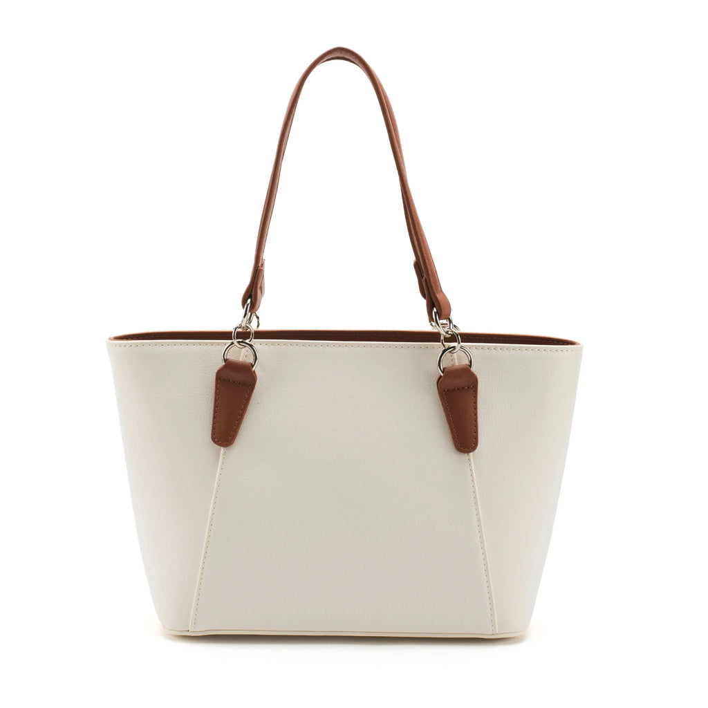 Avril Exquisite White Tote Bag - Lino Perros