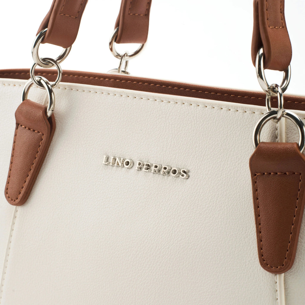 Avril Exquisite White Tote Bag - Lino Perros