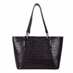 Avril Exquisite Brown Tote Bag - Lino Perros