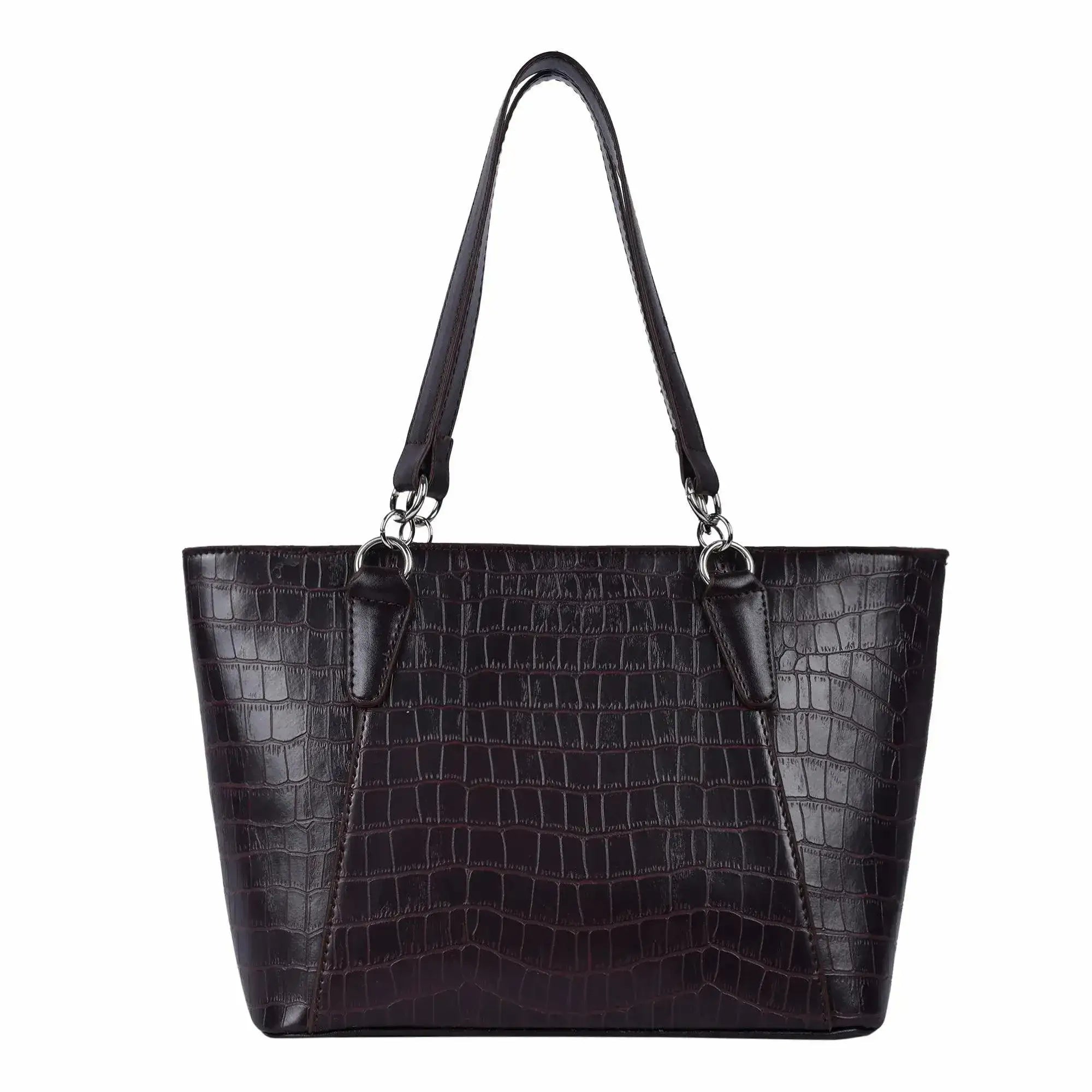 Avril Exquisite Brown Tote Bag - Lino Perros