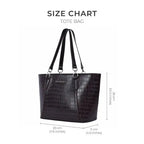 Avril Exquisite Brown Tote Bag - Lino Perros
