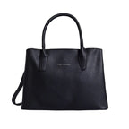 Avril Fine Black Satchel Bag - Lino Perros