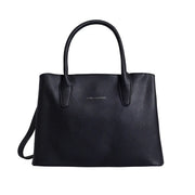 Avril Fine Black Satchel Bag