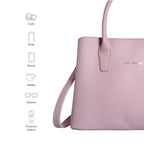 Avril Fine Pink Satchel Bag - Lino Perros