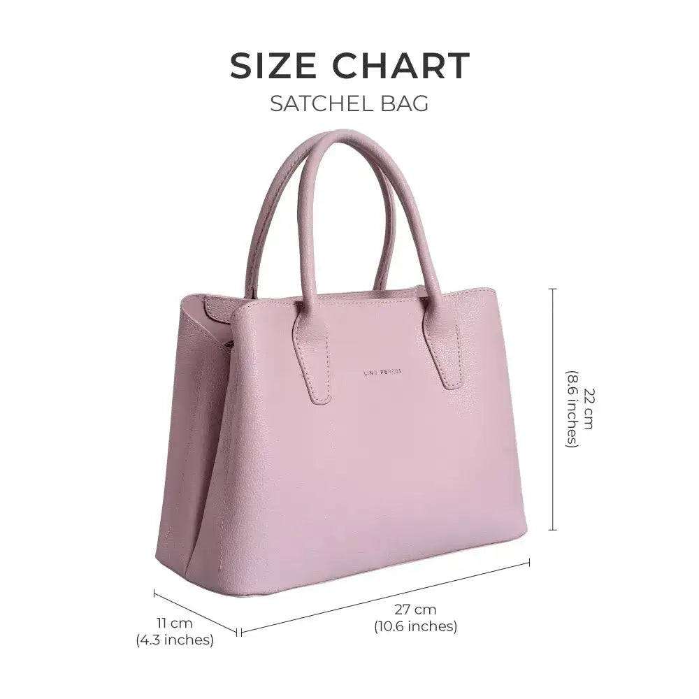 Avril Fine Pink Satchel Bag - Lino Perros
