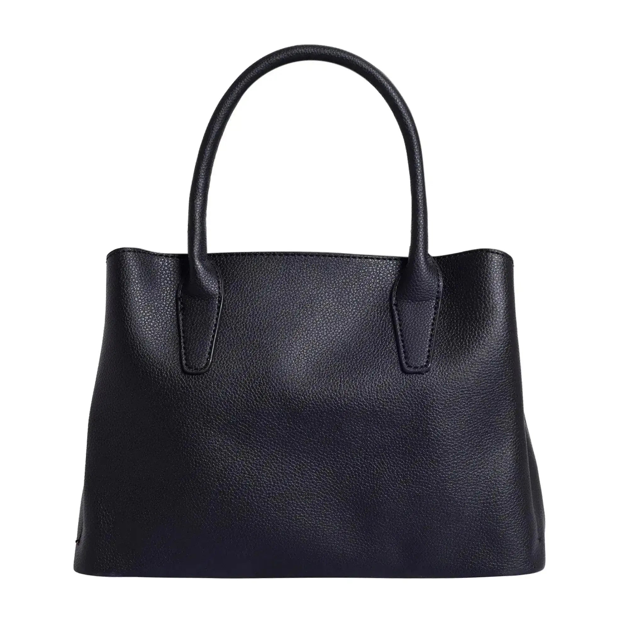 Avril Fine Black Satchel Bag - Lino Perros