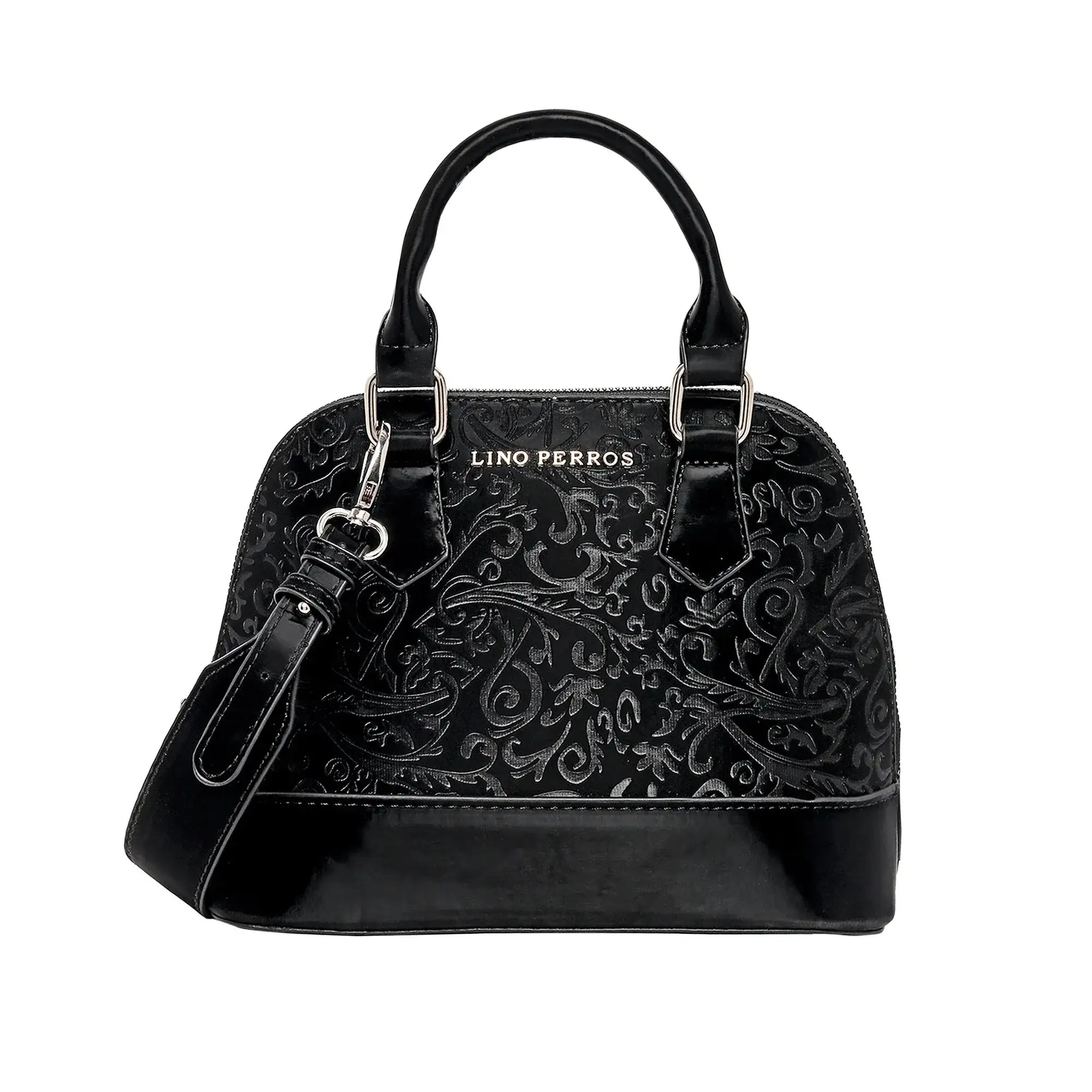 Avril Legacy Black Satchel Bag - Lino Perros