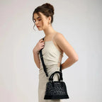 Avril Legacy Black Satchel Bag - Lino Perros