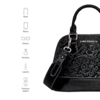 Avril Legacy Black Satchel Bag - Lino Perros