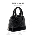 Avril Legacy Black Satchel Bag - Lino Perros
