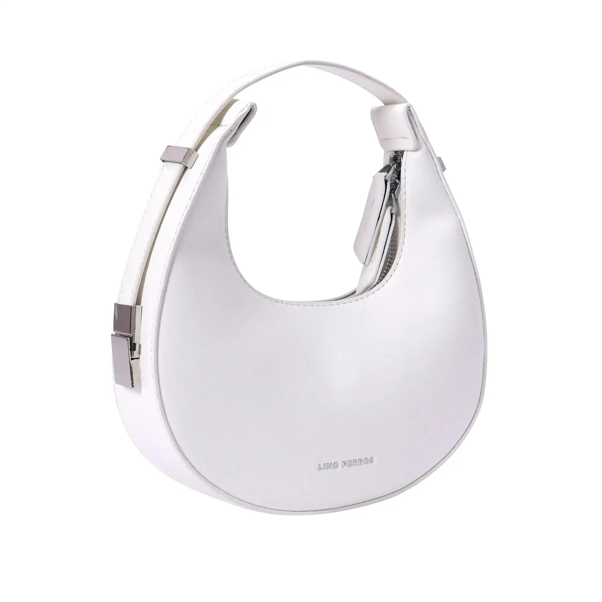 Avril Lunar White Shoulder Bag - Lino Perros