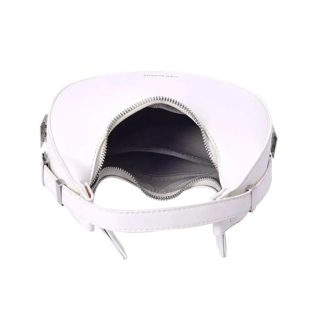Avril Lunar White Shoulder Bag - Lino Perros