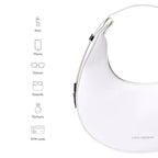 Avril Lunar White Shoulder Bag - Lino Perros