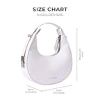 Avril Lunar White Shoulder Bag - Lino Perros