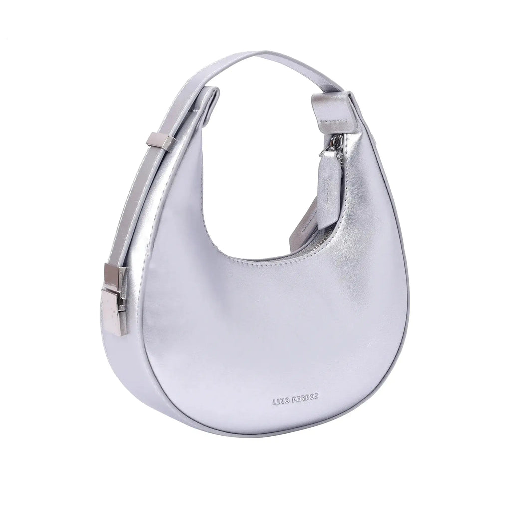 Avril Lunar Silver Shoulder Bag - Lino Perros