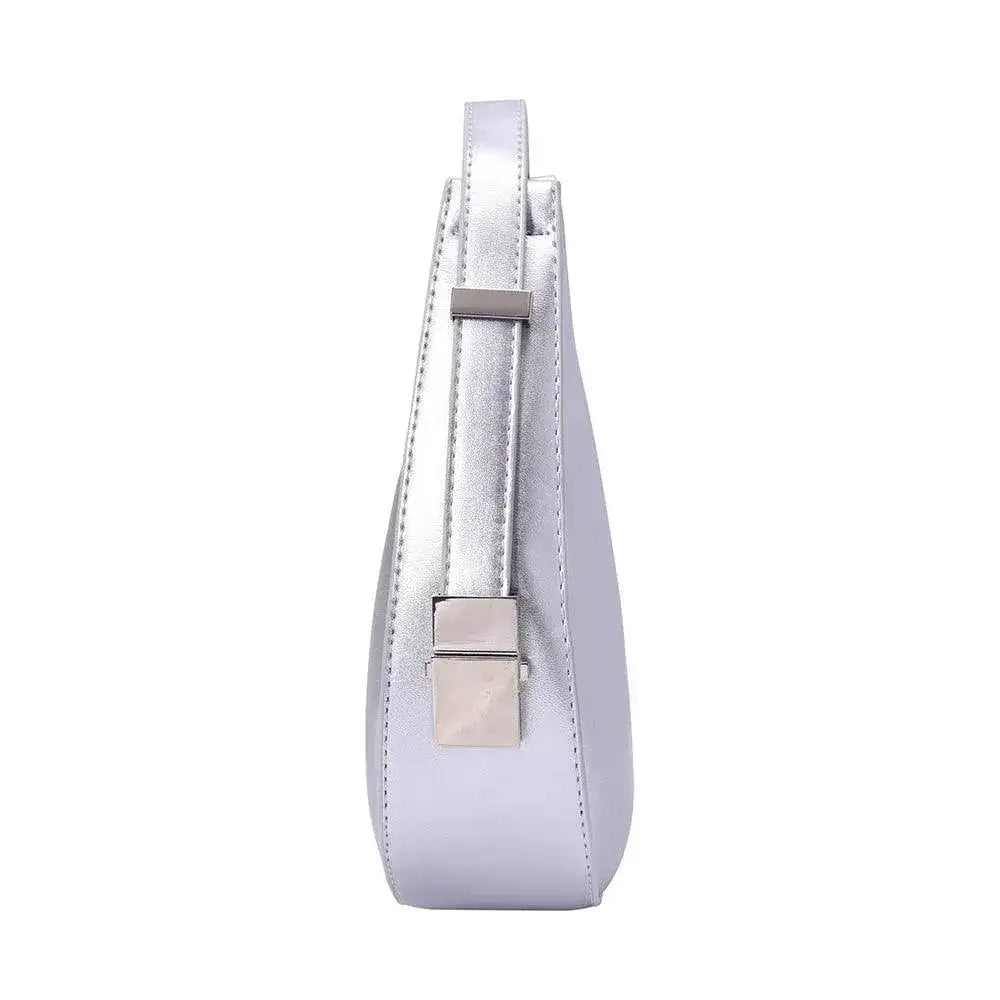 Avril Lunar Silver Shoulder Bag - Lino Perros