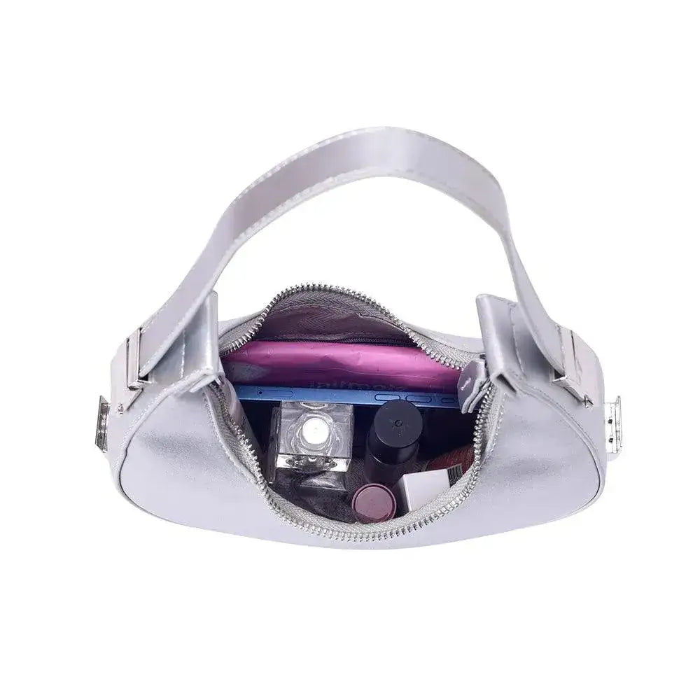 Avril Lunar Silver Shoulder Bag - Lino Perros