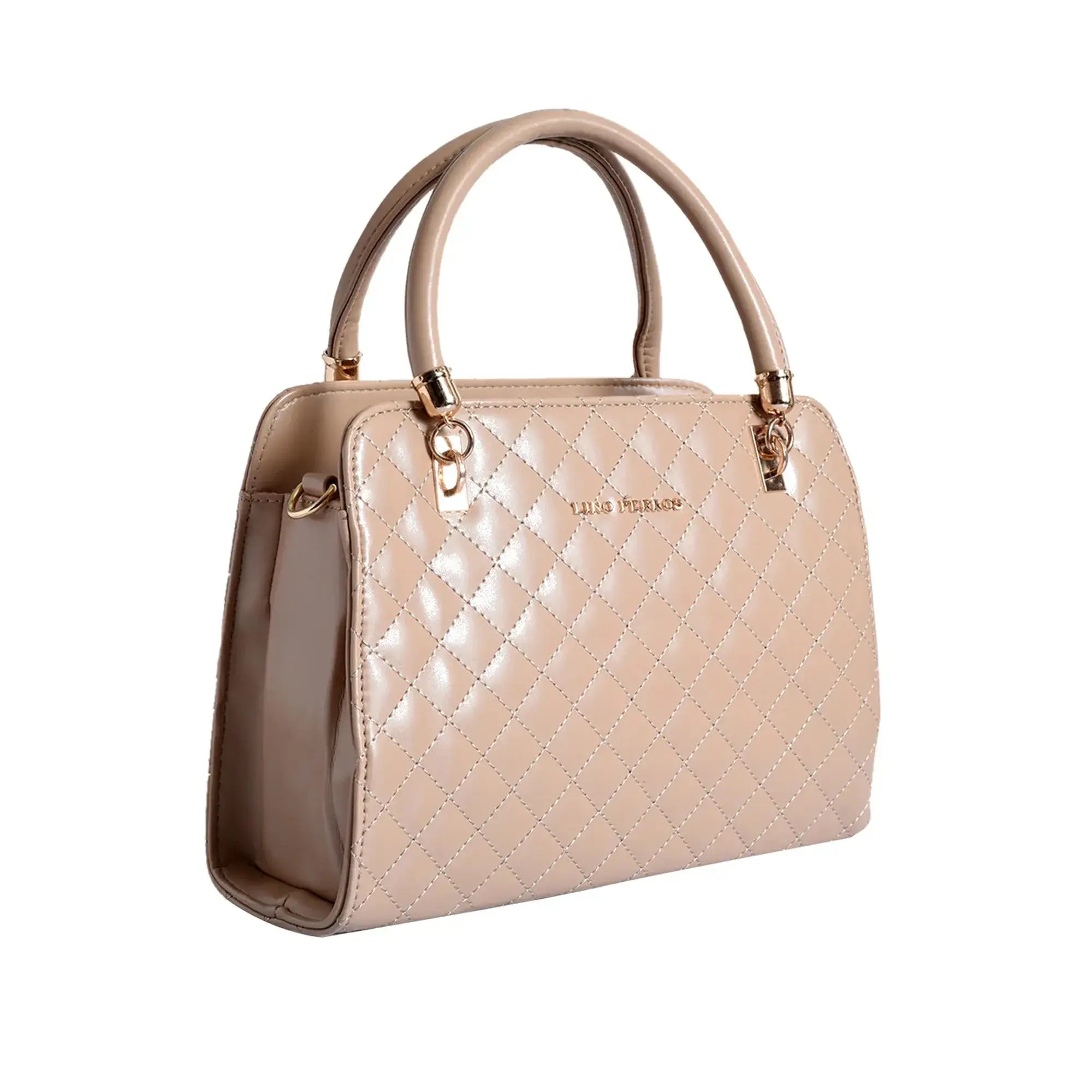 Avril Madame Beige Satchel Bag - Lino Perros