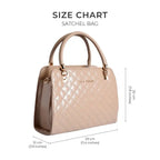 Avril Madame Beige Satchel Bag - Lino Perros