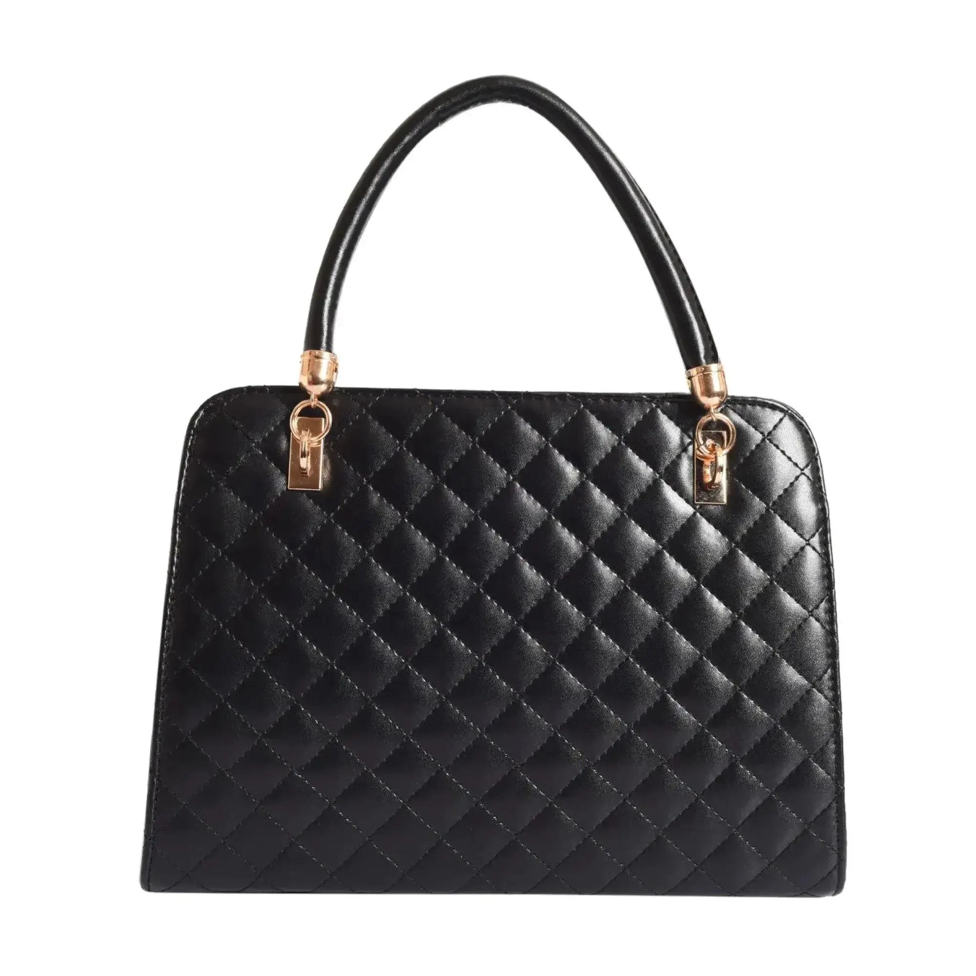 Avril Madame Black Satchel Bag - Lino Perros