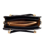 Avril Madame Black Satchel Bag - Lino Perros