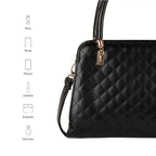 Avril Madame Black Satchel Bag - Lino Perros