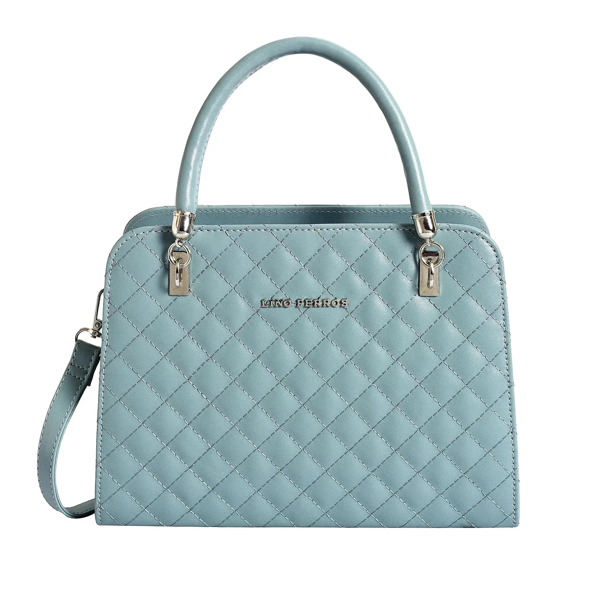 Avril Madame Soft Green Satchel Bag - Lino Perros