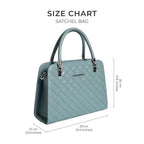 Avril Madame Soft Green Satchel Bag - Lino Perros