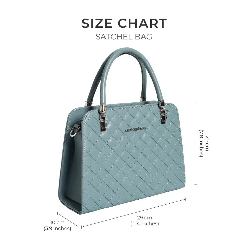 Avril Madame Soft Green Satchel Bag - Lino Perros