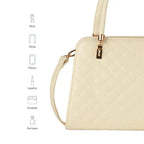 Avril Madame White Satchel Bag - Lino Perros