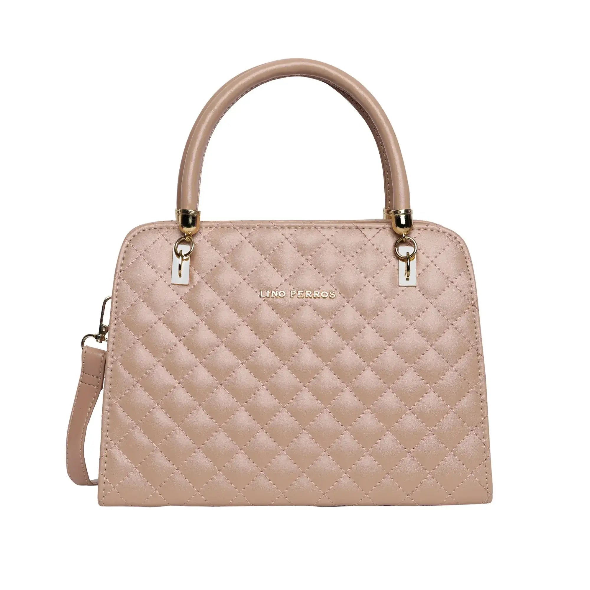 Avril Madame Beige Satchel Bag - Lino Perros