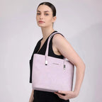 Avril Minimalist Floral Lavender Tote Bag - Lino Perros