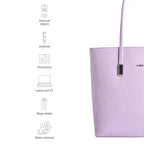 Avril Minimalist Floral Lavender Tote Bag - Lino Perros