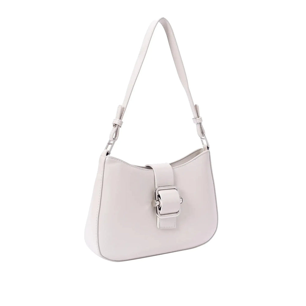 Avril Neutral White Shoulder Bag - Lino Perros