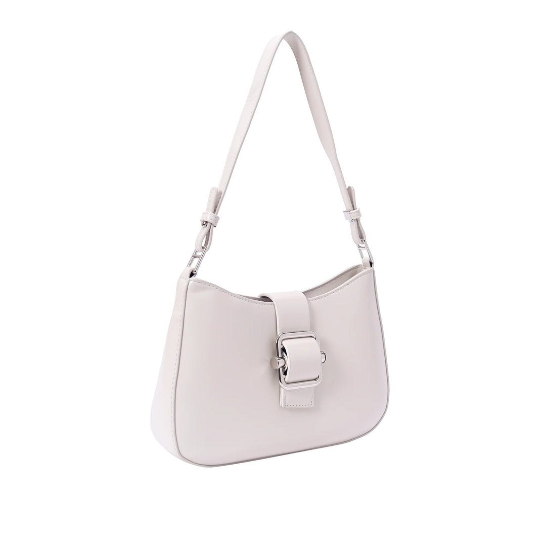 Avril Neutral White Shoulder Bag