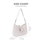 Avril Neutral White Shoulder Bag - Lino Perros