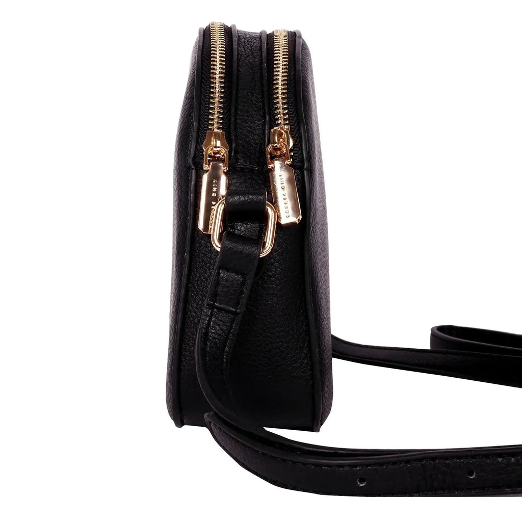Avril Pastel Black Sling Bag - Lino Perros