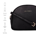 Avril Pastel Black Sling Bag - Lino Perros