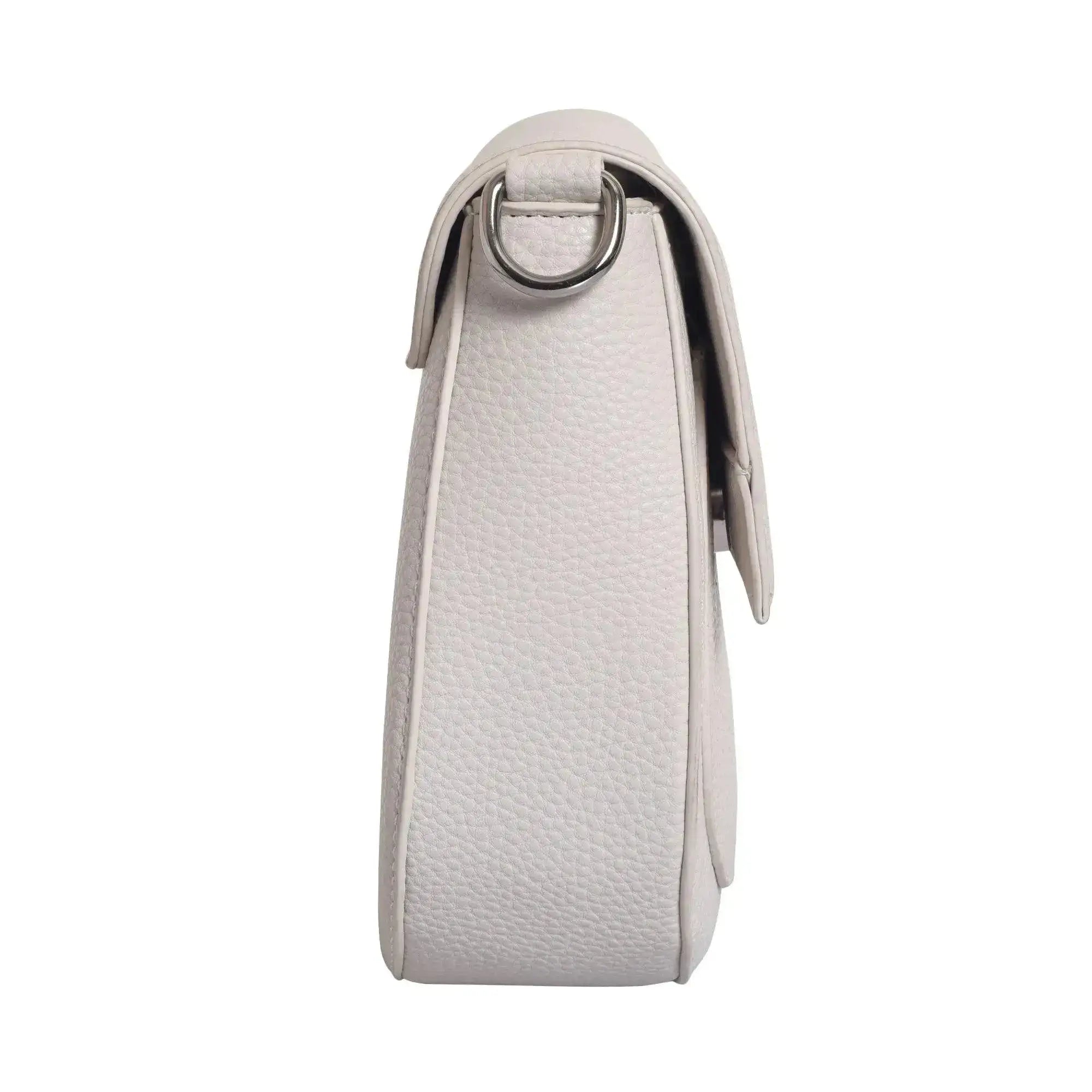 Avril Saddle White Sling Bag - Lino Perros