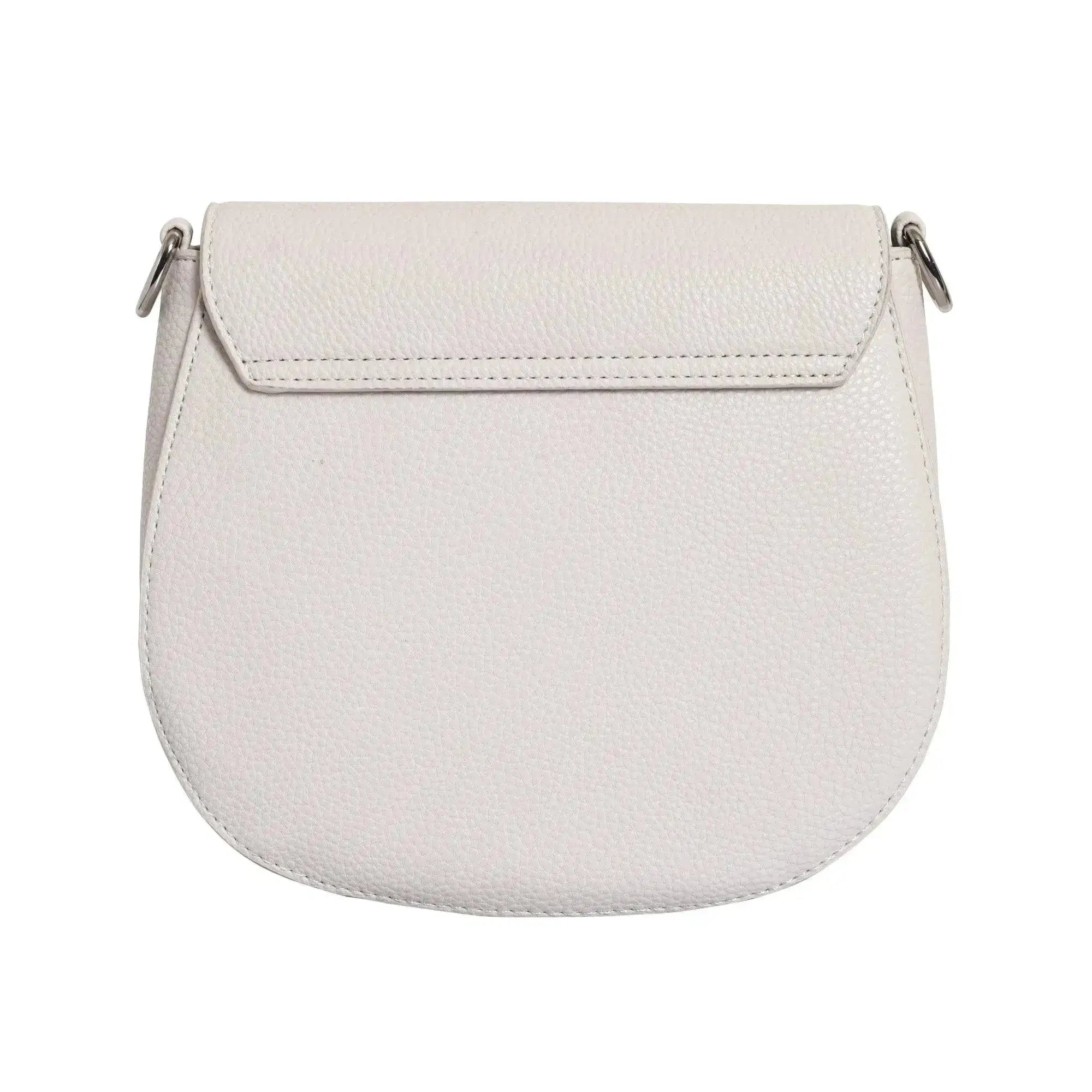 Avril Saddle White Sling Bag - Lino Perros