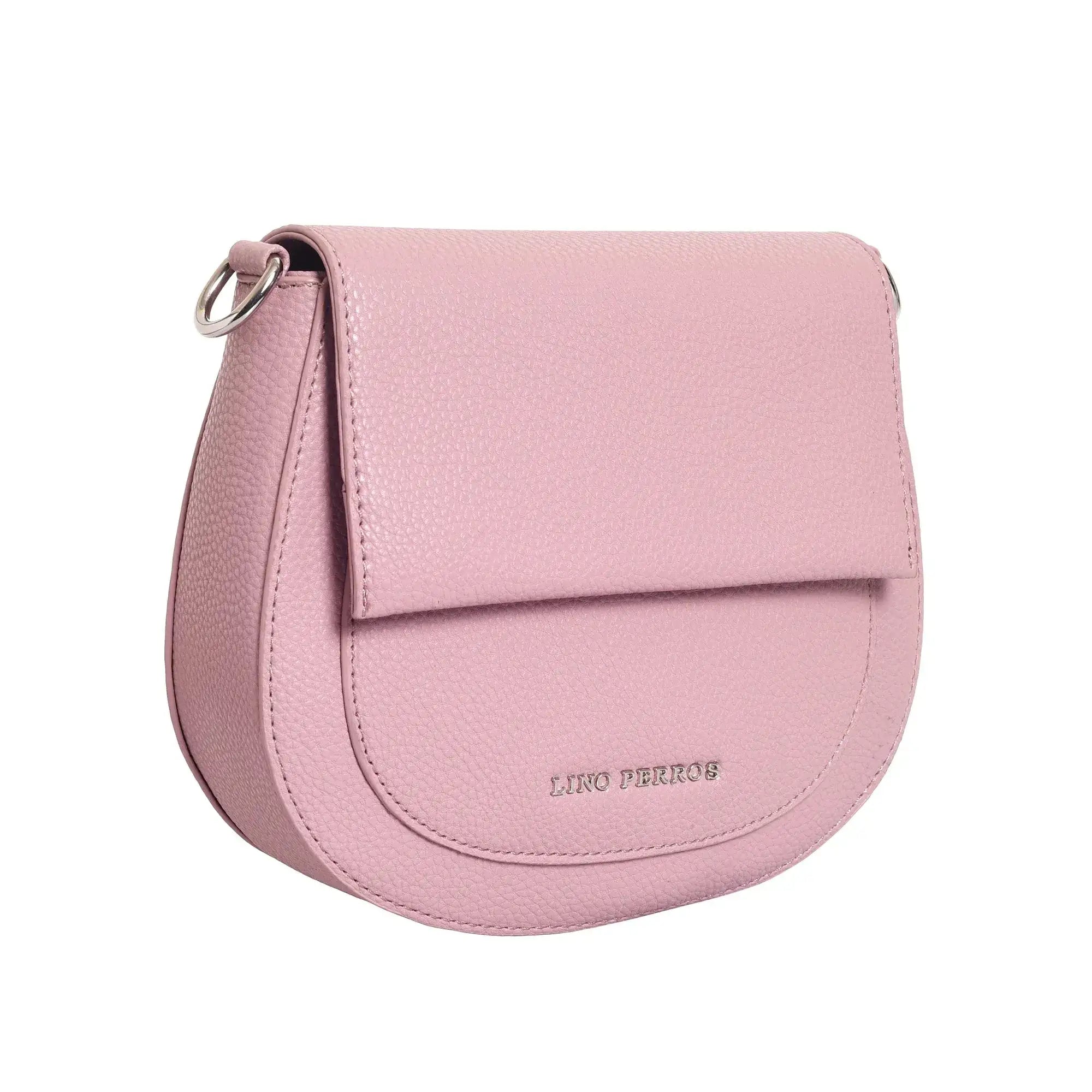 Avril Saddle Pink Sling Bag - Lino Perros