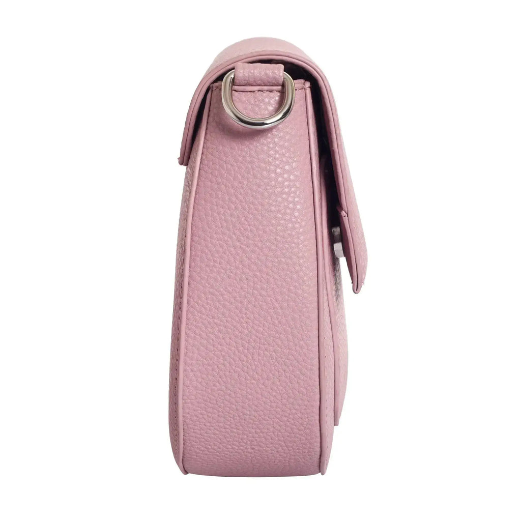 Avril Saddle Pink Sling Bag - Lino Perros