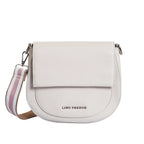 Avril Saddle White Sling Bag - Lino Perros