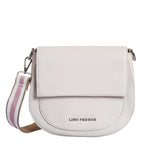 Avril Saddle White Sling Bag