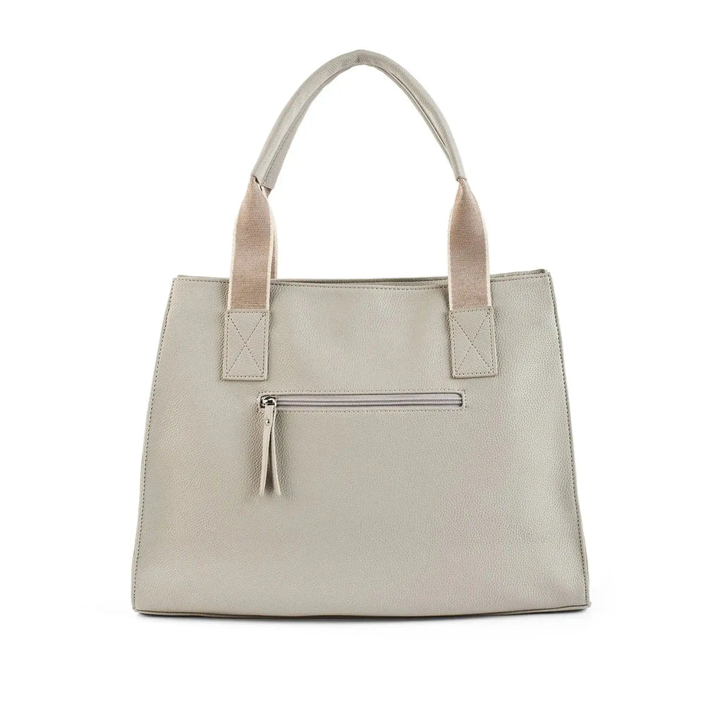 Avril Soft Body Charm Beige Tote Bag - Lino Perros
