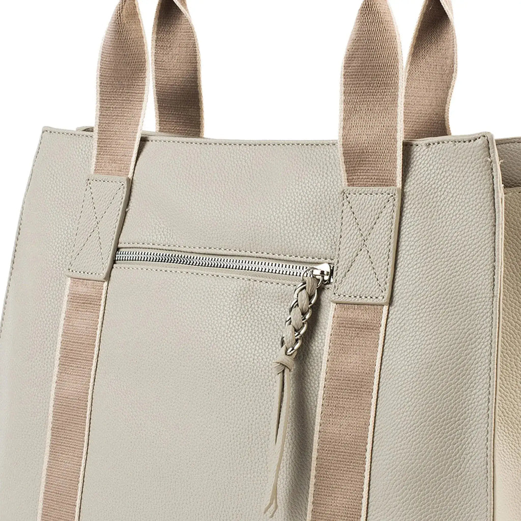 Avril Soft Body Charm Beige Tote Bag - Lino Perros