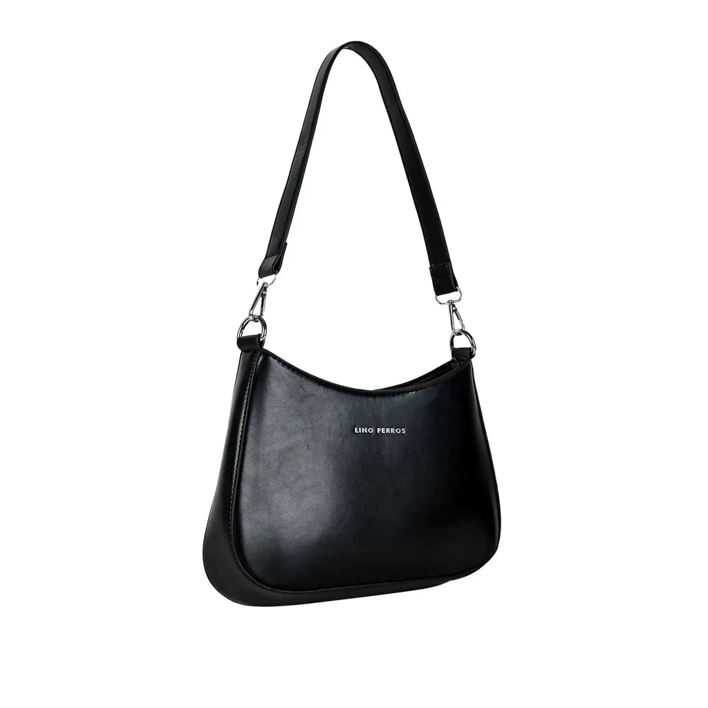 Avril Style Black Shoulder Bag - Lino Perros