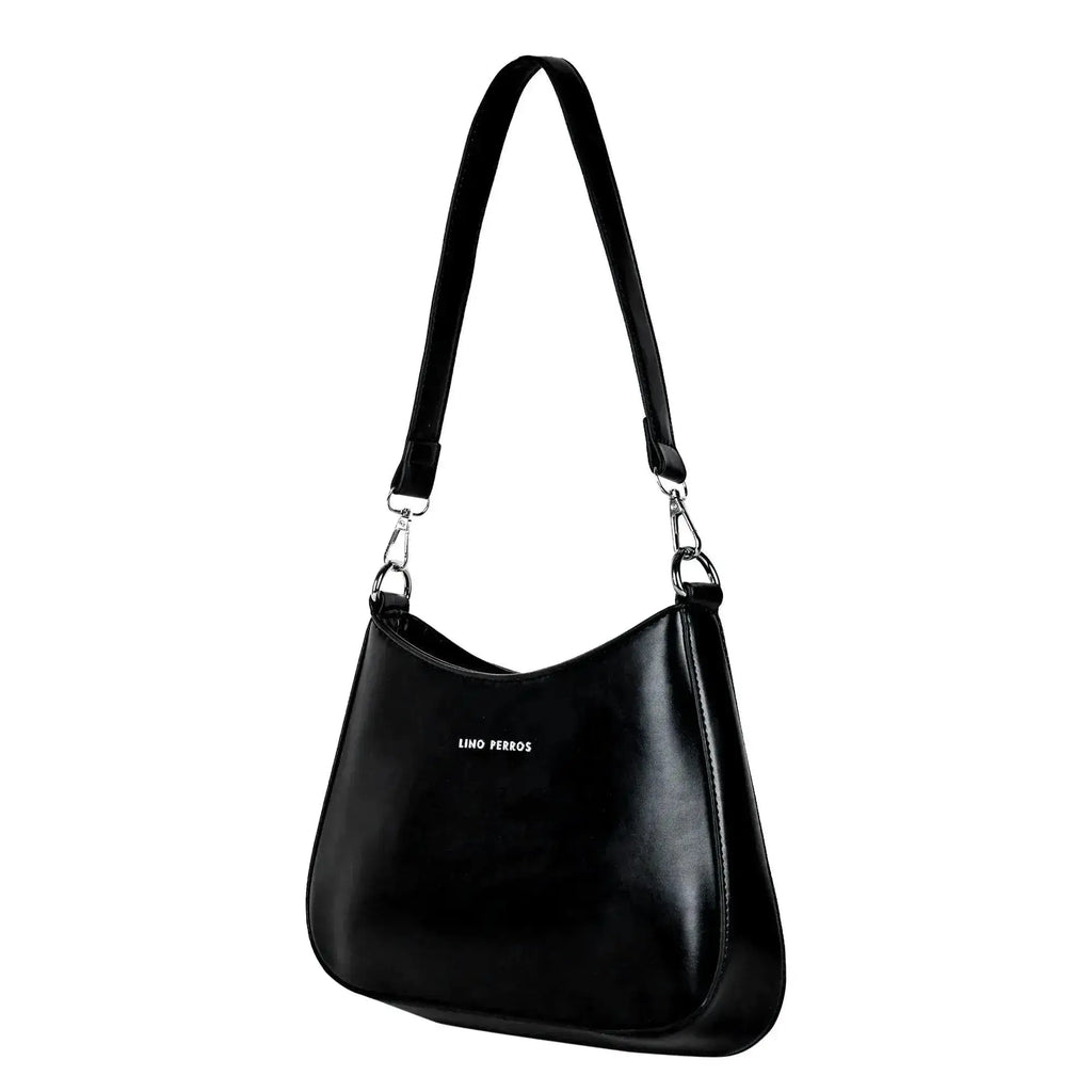 Avril Style Black Shoulder Bag - Lino Perros